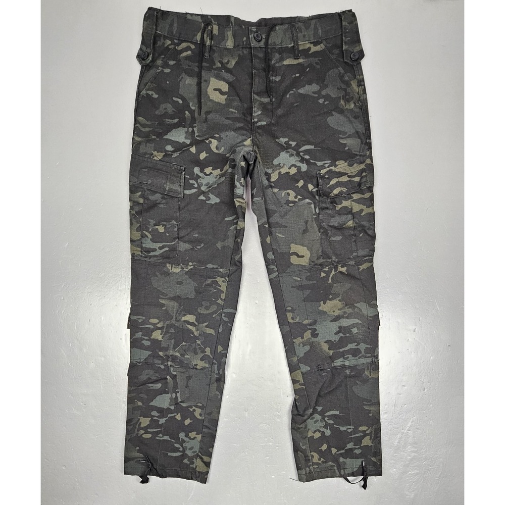 Men's Camouflage Cargo Pants - Olive Camo